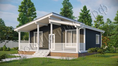 Проект каркасно-щитового дома Д–125